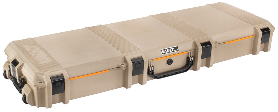 Pelican VCV800 Vault Series 53" Two-Rifle Case Tan Polymer Foam Lined