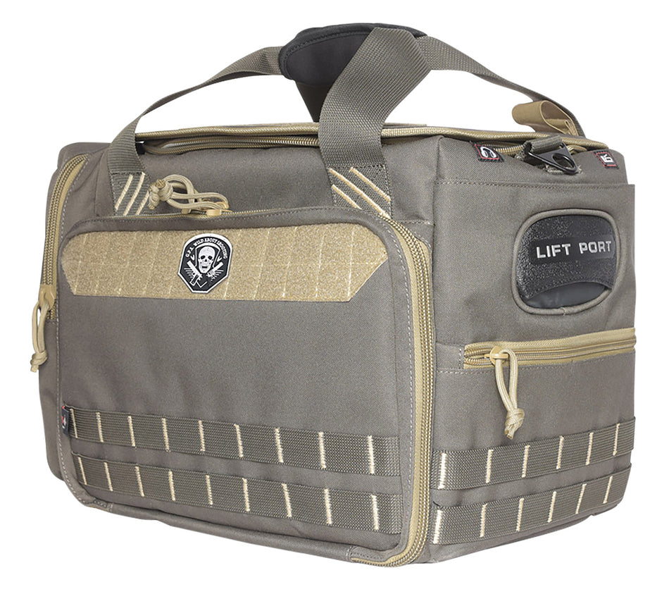 GPS 1512MLBR Range Bag Rifle Green with Visual ID Storage and Rain Cover, Holds 5 Medium Frame Handguns