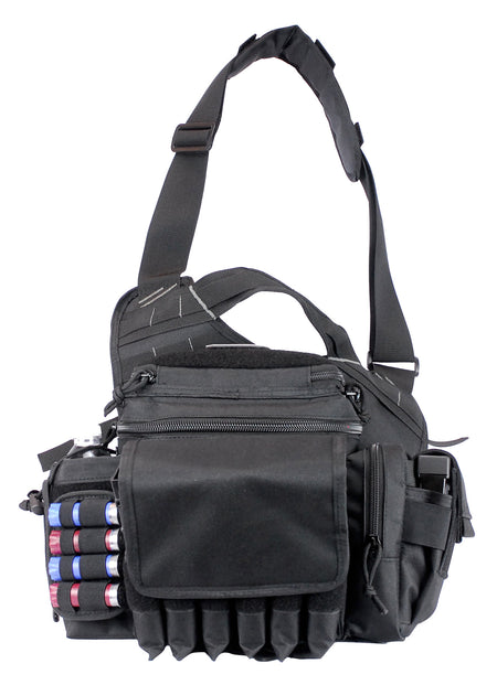 GPS 1180RDPB Rapid Deployment Black Sling Pack with AR Mag Pouches and Removable Handgun Holster