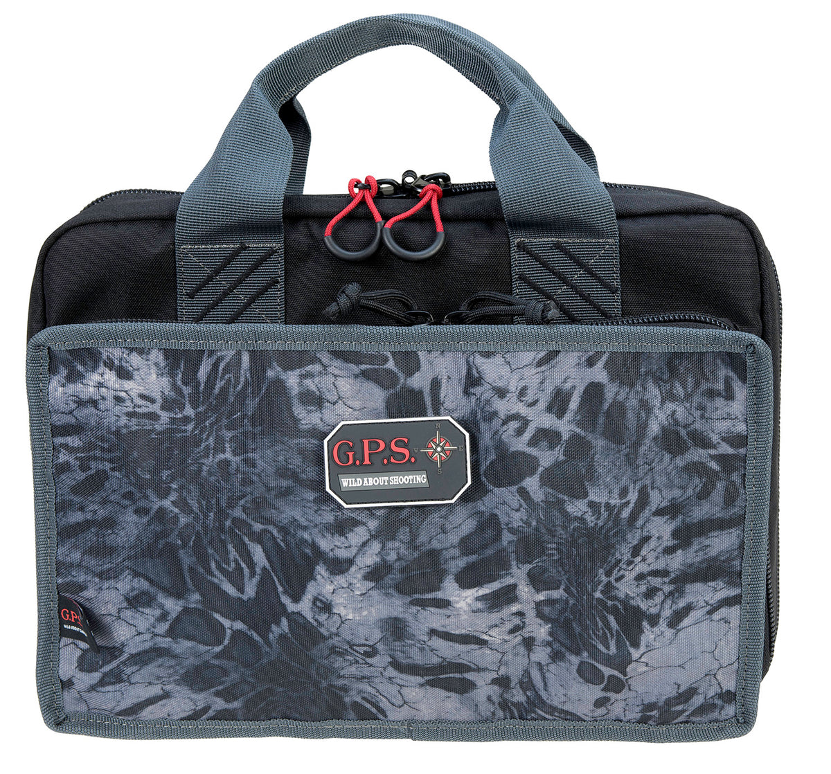 GPS 1310PCPM Quad Range Bag PRYM1 Blackout with Quilted Tricot Pockets and Lockable Zippers, 4 Handgun Capacity
