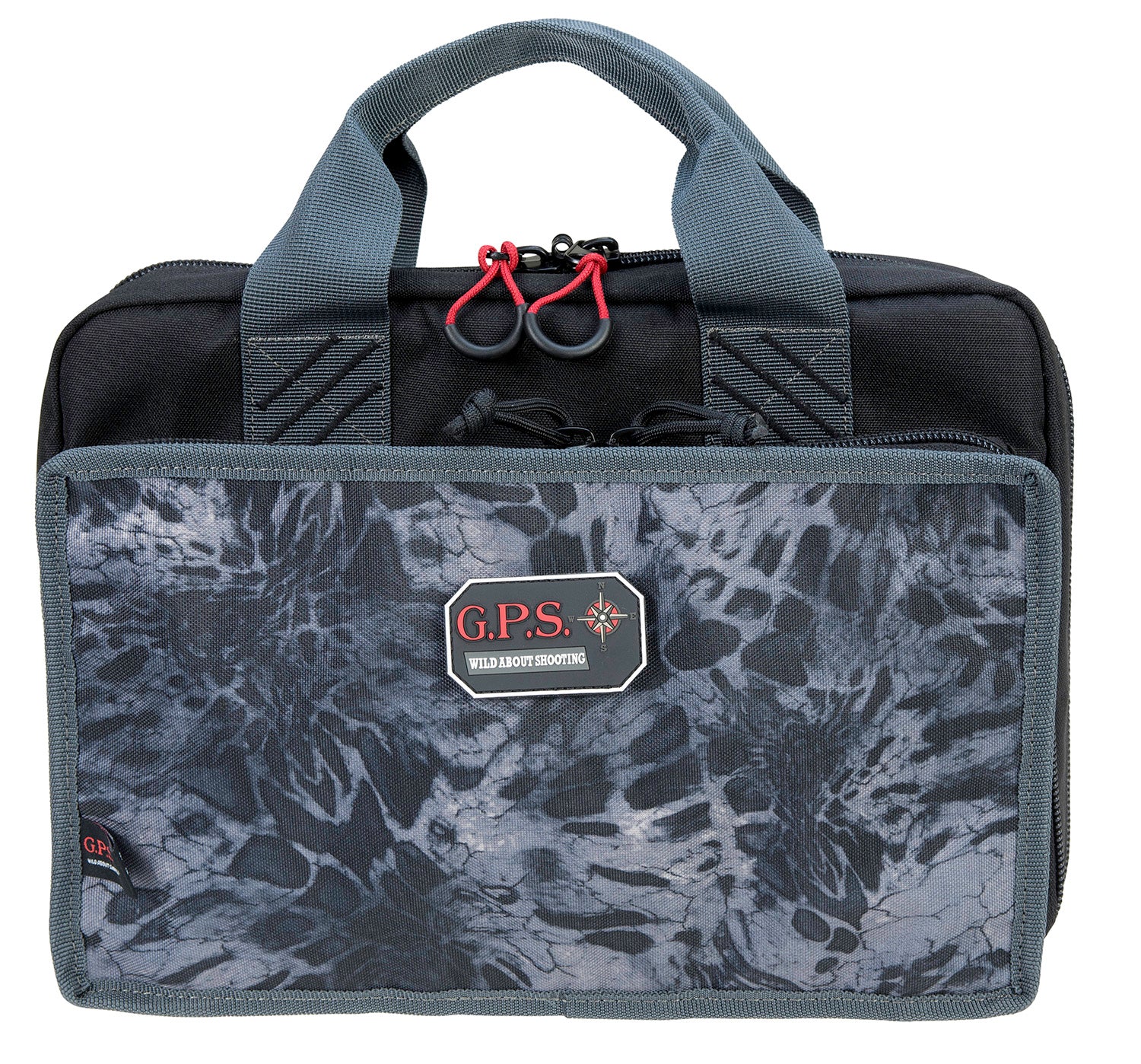 GPS 1310PCPM Quad Range Bag PRYM1 Blackout with Quilted Tricot Pockets and Lockable Zippers, 4 Handgun Capacity