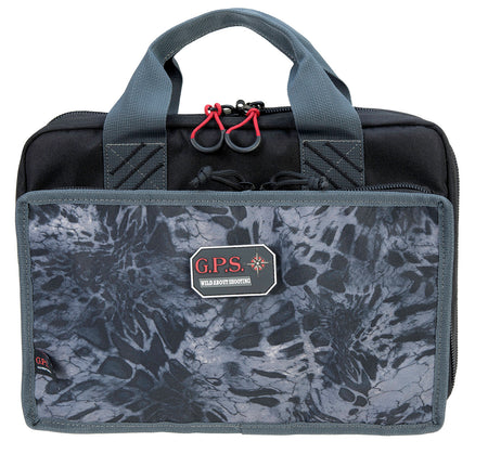 GPS 1310PCPM Quad Range Bag PRYM1 Blackout with Quilted Tricot Pockets and Lockable Zippers, 4 Handgun Capacity
