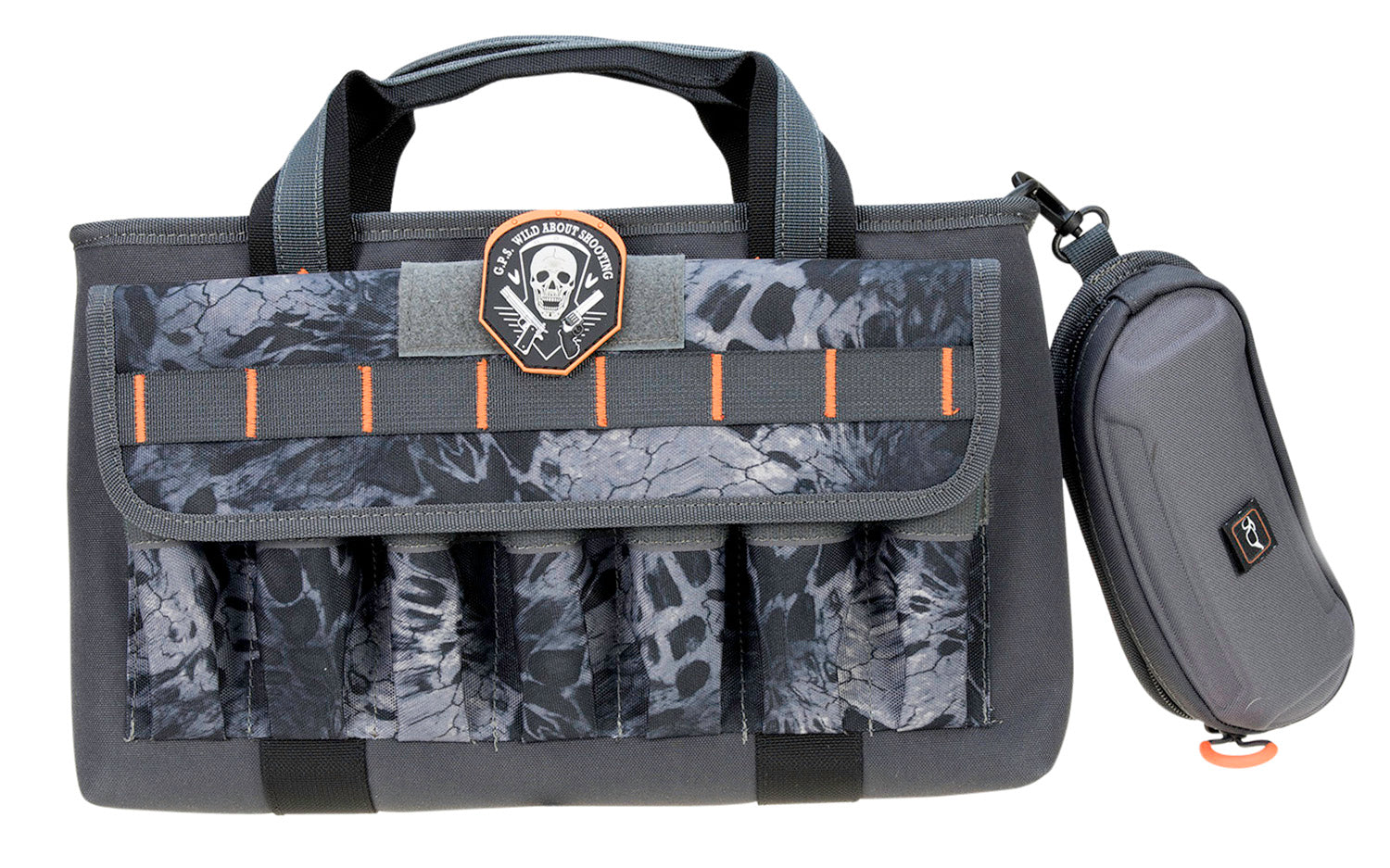 GPS 1409PCPM Double Range Bag PRYM1 Blackout with Quilted Tricot Pockets and Lockable Zippers, 4 Handguns