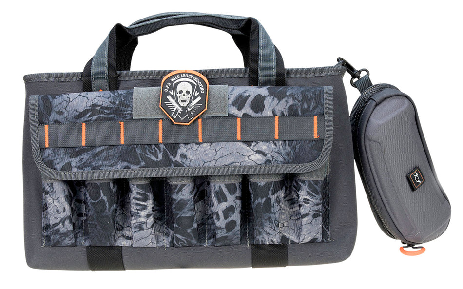 GPS 1409PCPM Double Range Bag PRYM1 Blackout with Quilted Tricot Pockets and Lockable Zippers, 4 Handguns