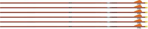 Easton FMJ 5MM 340 Spine Arrow 6-Pack 2" Bully Vanes Autumn Org