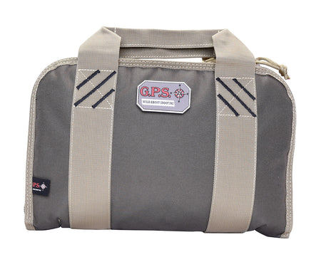 GPS 1308PCRK Double Rifle Green Pistol Case with Ammo Dump Cup and Heavy-Duty Lockable Zippers