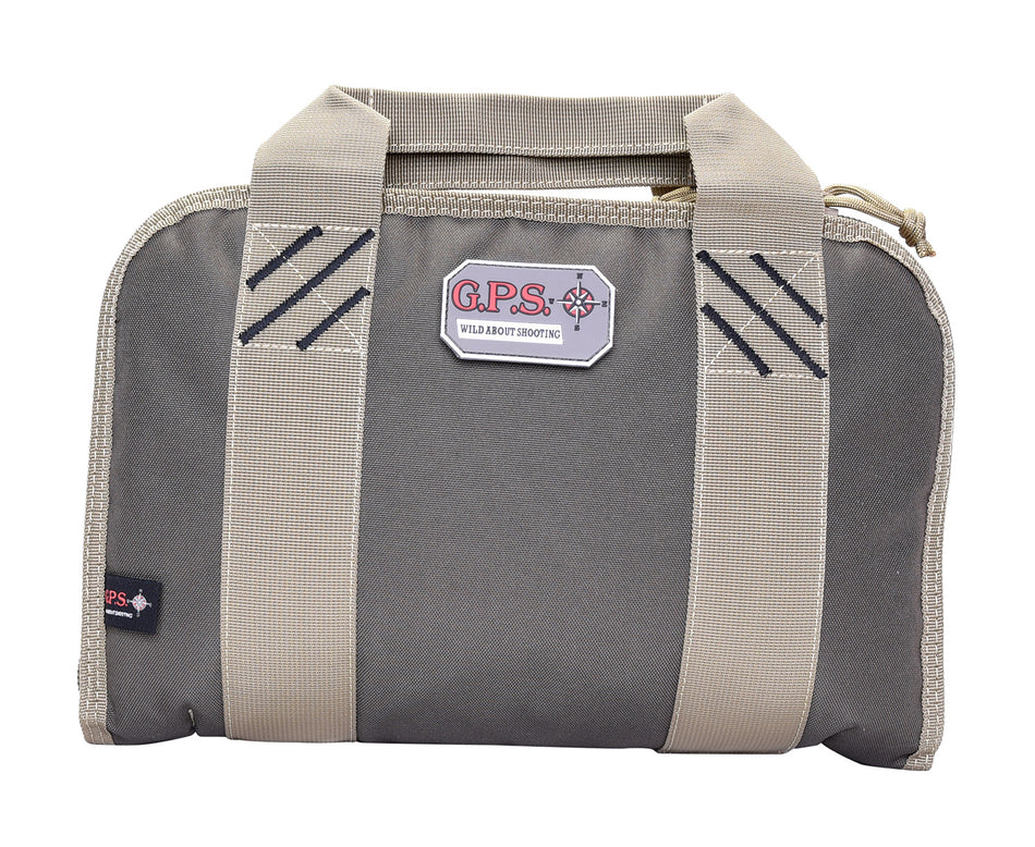 GPS 1308PCRK Double Rifle Green Pistol Case with Ammo Dump Cup and Heavy-Duty Lockable Zippers