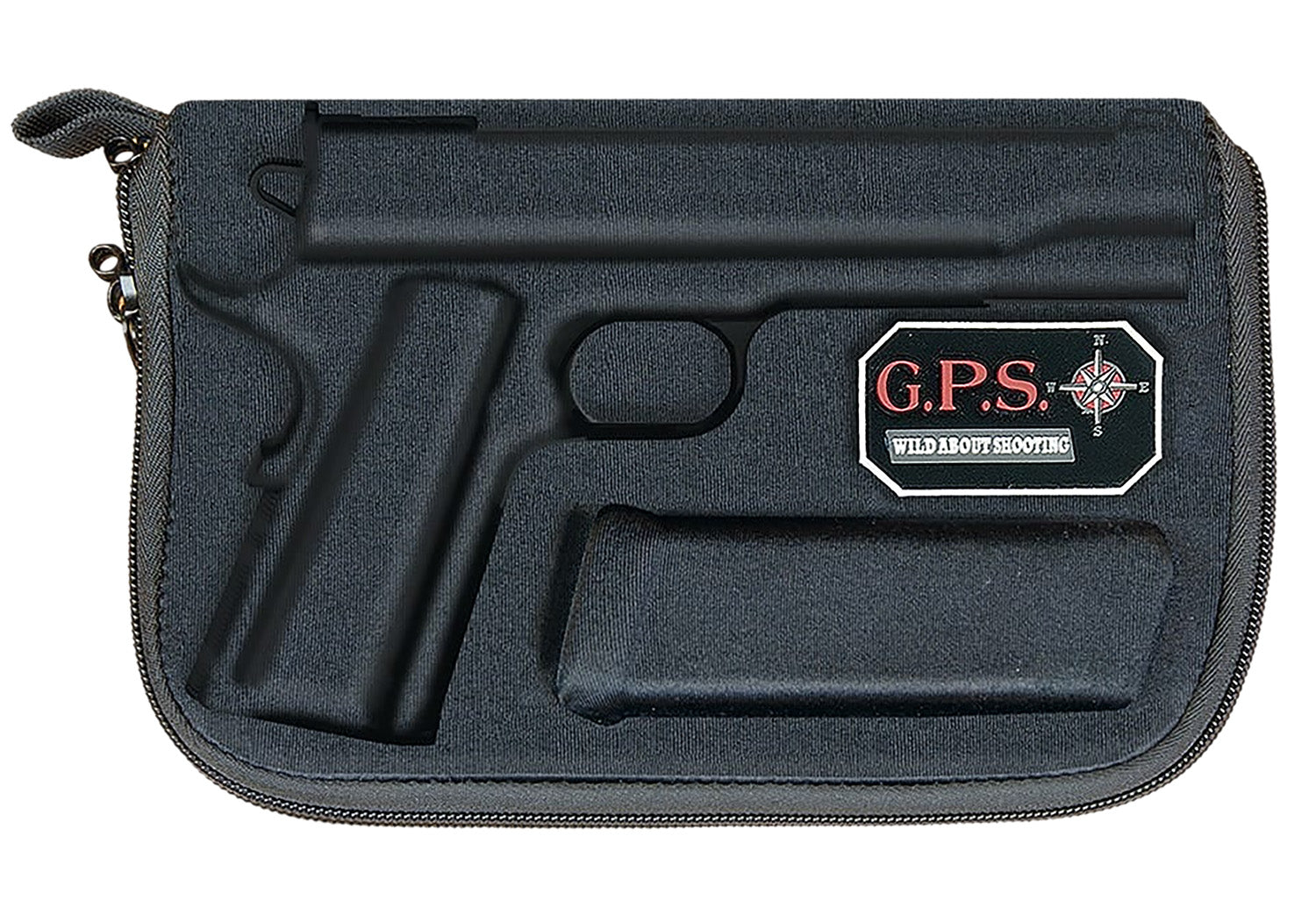 GPS 907PC Custom Vacuum Molded Black Pistol Case with Internal Magazine Holder, Fits Glock 17/19/22/23/26/27