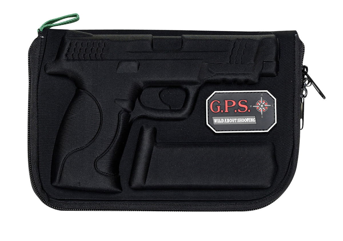 GPS 912PC Custom Vacuum Molded Black Pistol Case with Internal Mag Holder for S&W M&P Full-Size and Compact Models
