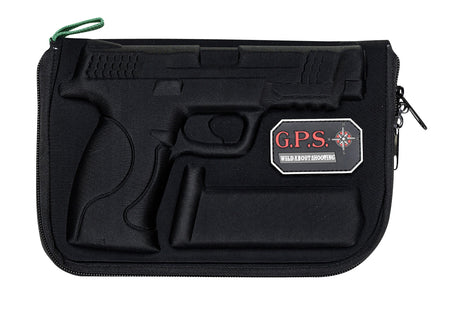 GPS 912PC Custom Vacuum Molded Black Pistol Case with Internal Mag Holder for S&W M&P Full-Size and Compact Models
