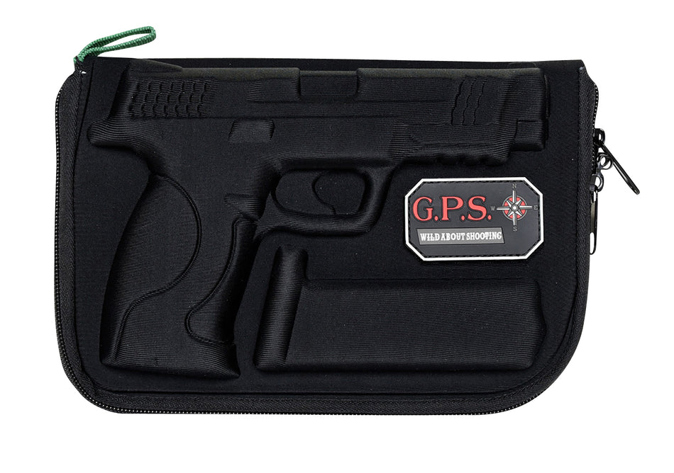 GPS 912PC Custom Vacuum Molded Black Pistol Case with Internal Mag Holder for S&W M&P Full-Size and Compact Models