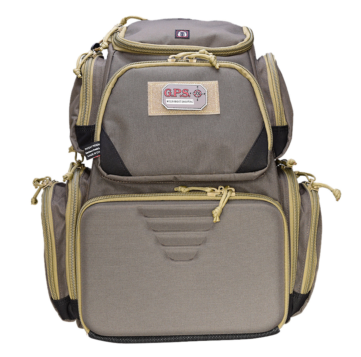 GPS Bags Sporting Clays Backpack 1611SC Olive Lockable Zippers Choke Tube Storage