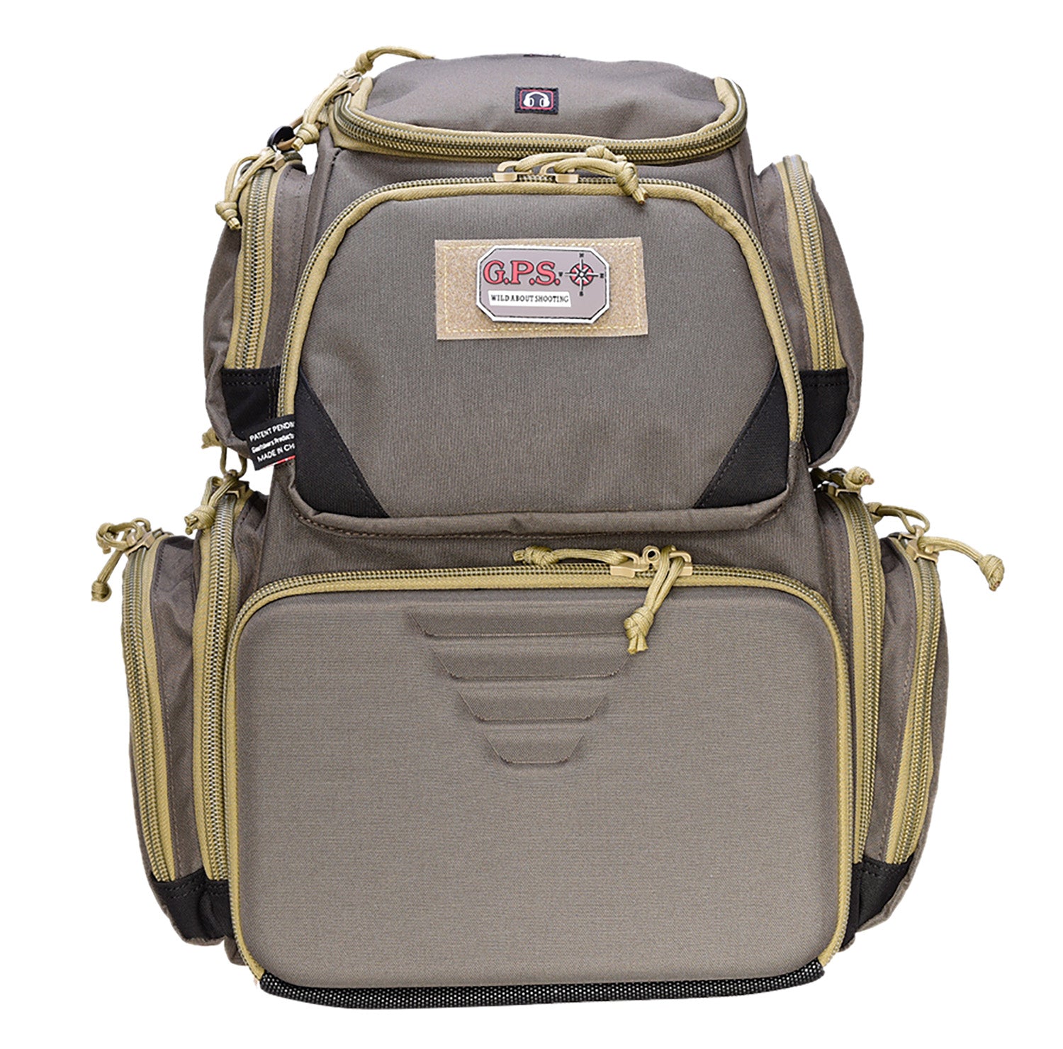 GPS Bags Sporting Clays Backpack 1611SC Olive Lockable Zippers Choke Tube Storage