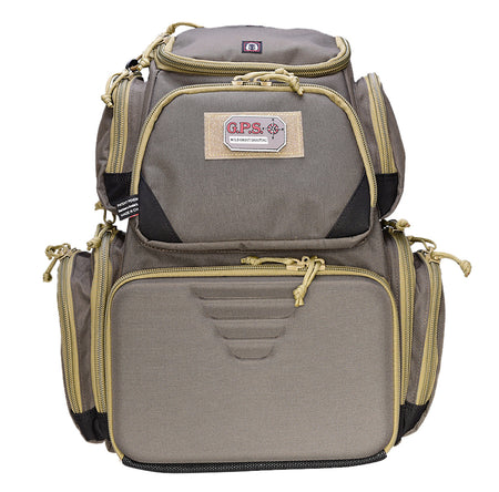 GPS Bags Sporting Clays Backpack 1611SC Olive Lockable Zippers Choke Tube Storage