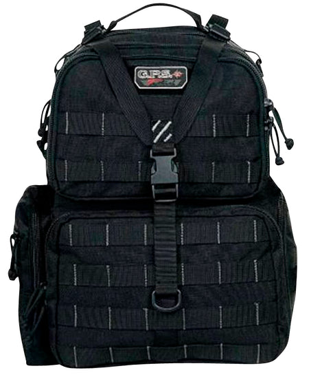 GPS Bags Tactical Black Backpack T1913BPB 1000D Polyester 4-Handgun Capacity