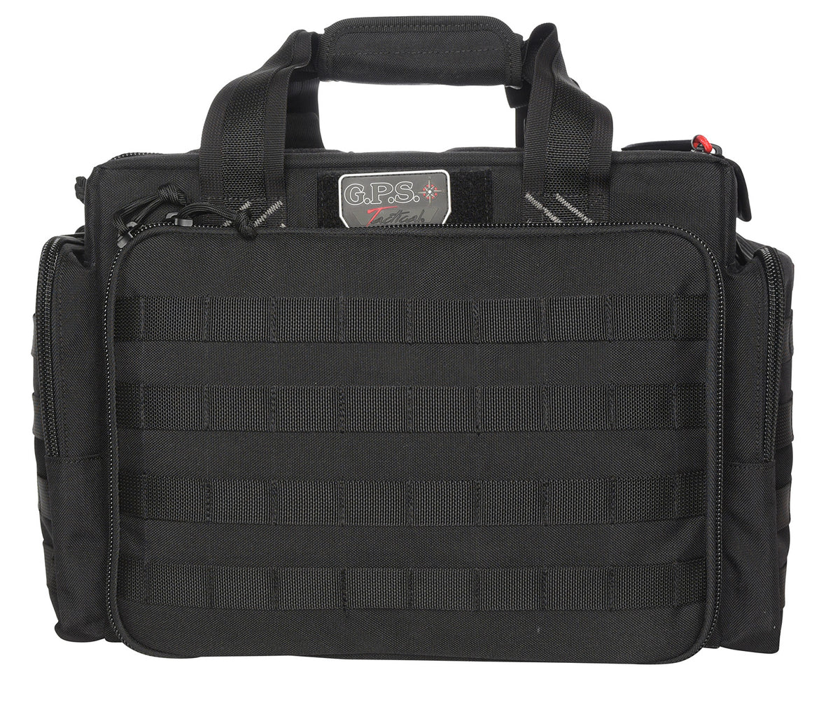 GPS Bags GPST1714LRB Tactical Black Range Bag Holds 5 Handguns with Teflon Coating & Storage Pockets