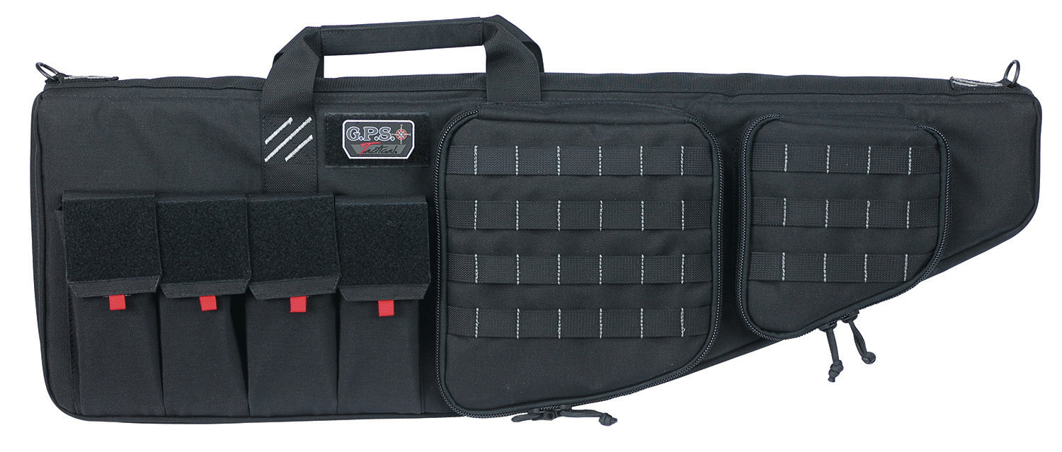 GPS Bags T35ARB 35" Black Tactical AR Rifle Case 1000D Nylon with External Handgun Pocket & Mag Storage