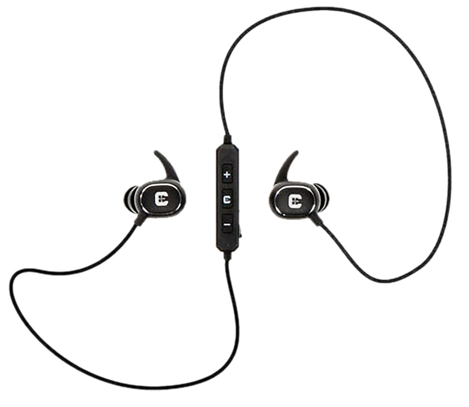 Caldwell 1121933 E-Max Power Cords Corded Bluetooth Earplugs 22dB NRR Black Adult