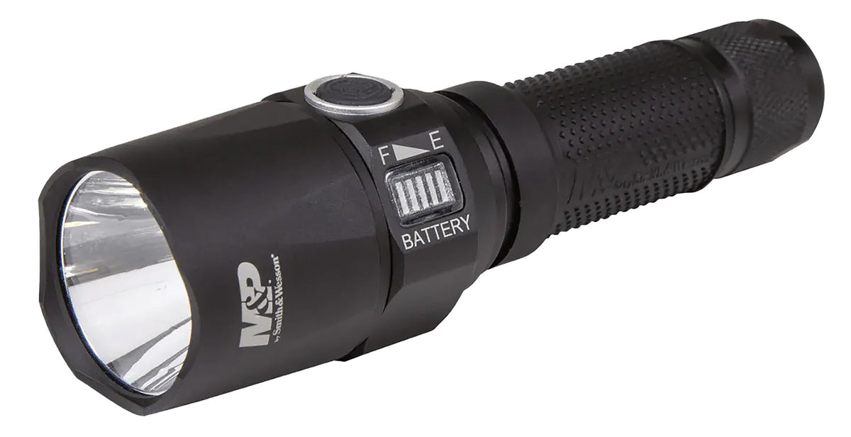 M&P Night Terror Compact 3236 Lumen Cree LED Rechargeable Flashlight Black Anodized