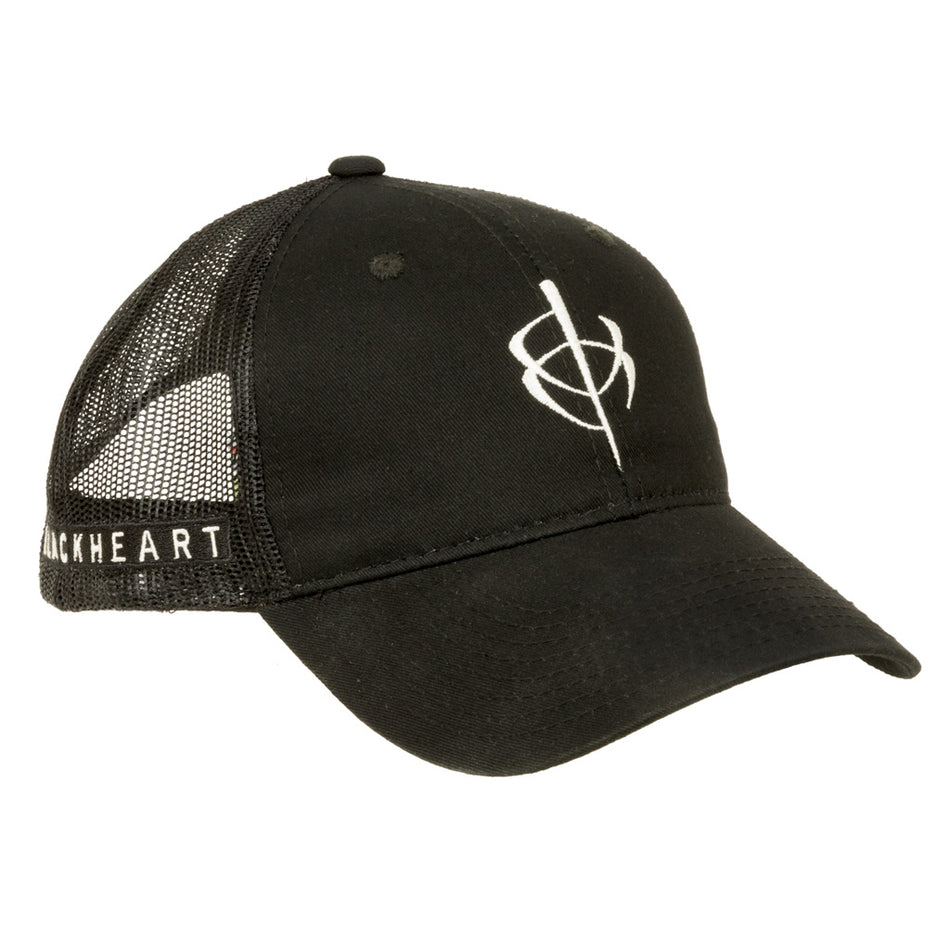 BlackHeart Logo Mesh Hat Black One Size Fits Most
