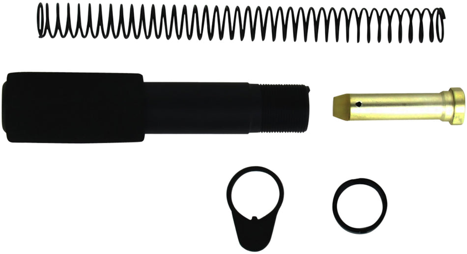 TacFire AR-15 Pistol Buffer Tube Kit with Buffer and Spring Black
