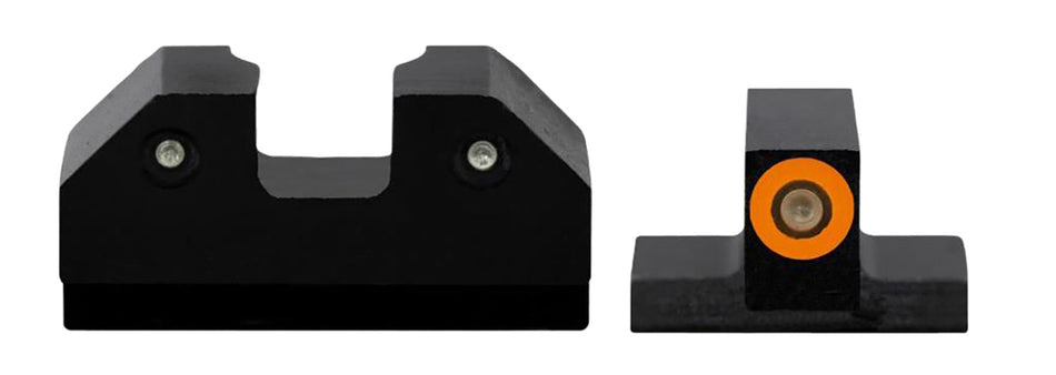 XS Sights R3D Tritium Night Sights for Canik - Orange Outline Front Sight & Green Tritium Rear Sight