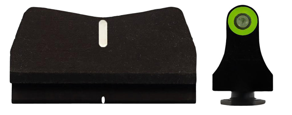 XS Sights DXT2 Standard Dot Suppressor Height Tritium Sights for Glock 17/19/22/23 - White Outline Front & Black/White Rear