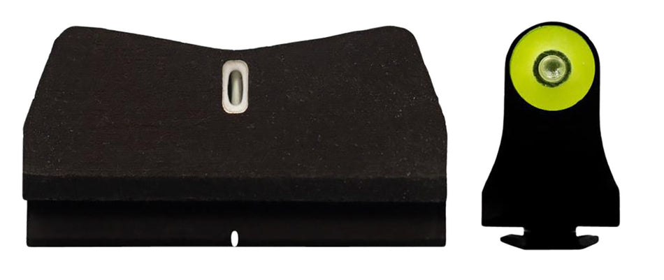 XS Sights DXT2 Big Dot Tritium Night Sight Set for Glock Pistols - Yellow Outline Front & White Outline Rear Bar
