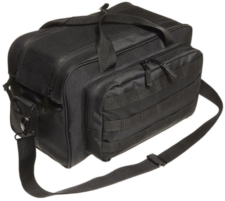 Allen 2205 Basic 15x8x8.5" Range Bag Black Cordura with Padded Pistol Rug and Hard Bottom