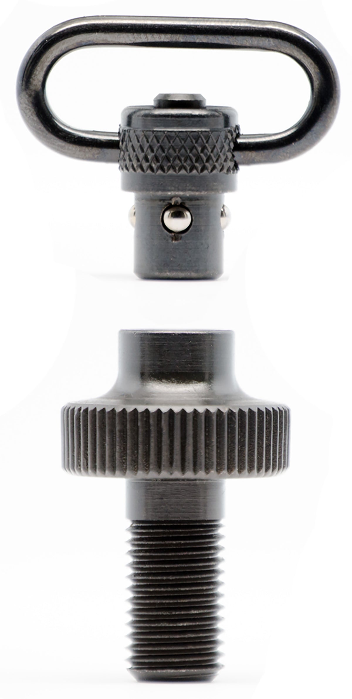 GrovTec GTSW308 Mossberg 500 12 Gauge Mag Cap Set 1" Push Button Black Oxide Steel