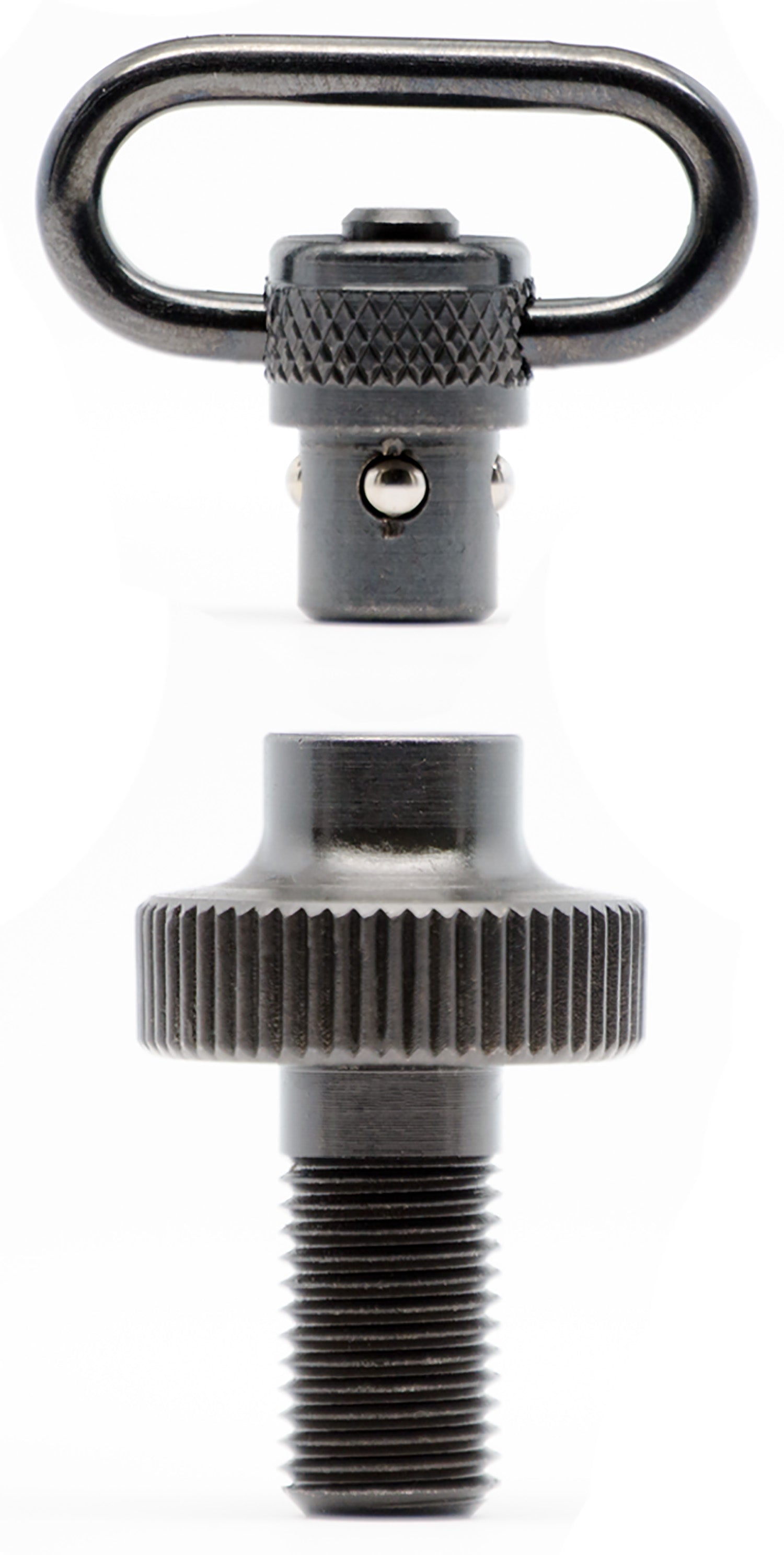 GrovTec GTSW308 Mossberg 500 12 Gauge Mag Cap Set 1" Push Button Black Oxide Steel