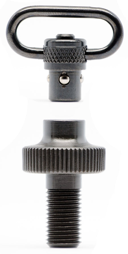 GrovTec GTSW308 Mossberg 500 12 Gauge Mag Cap Set 1" Push Button Black Oxide Steel