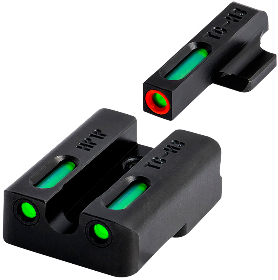 TruGlo TG13KS1PC TFX Pro Tritium & Fiber Optic Handgun Sight Orange Outline Front & Green Tritium Rear