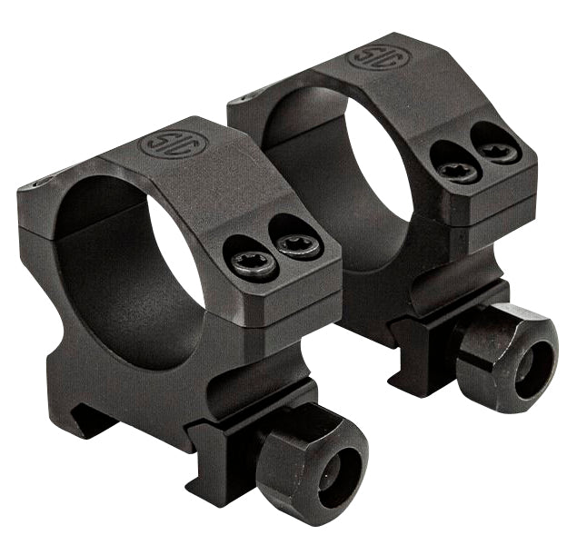 Sig Sauer SOA10023 Alpha 1 Matte Black 35mm Medium Hunting Rings 0 MOA