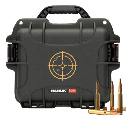 Nanuk 908AMMO1 908 223 Rem Ammo Case 600 Rounds Black White Resin Waterproof