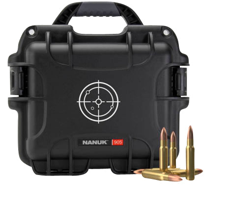 Nanuk 905 Ammo Case 905AMMO1 223Rem Black/White Resin Dustproof 525rds