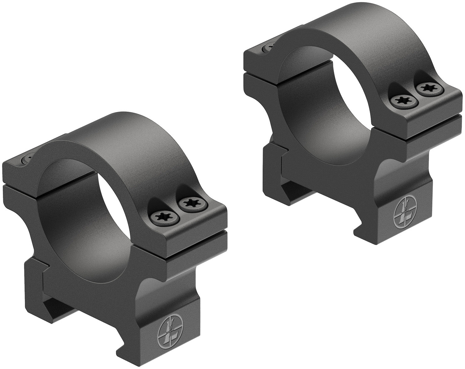 Leupold 180943 Open Range 1" Low Scope Rings Matte Black Aluminum Cross-Slot
