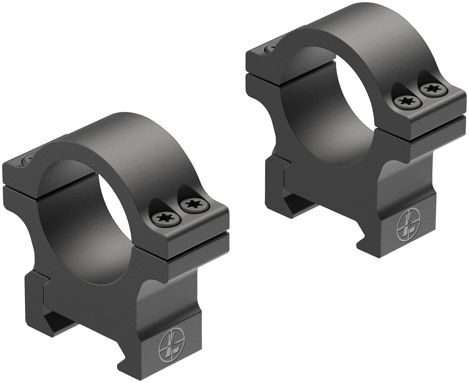 Leupold 180944 Open Range 1" Medium Scope Rings Matte Black Aluminum Cross-Slot