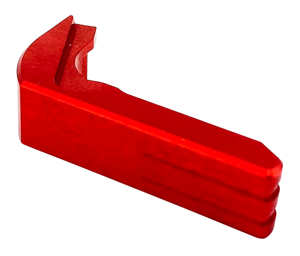 Cross Armory Extended Magazine Catch for Glock Gen1-3 and P80, Red Anodized