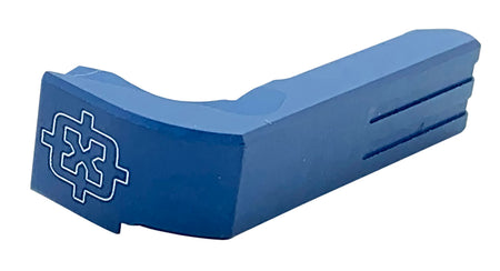 Cross Armory Extended Magazine Catch for Glock Gen1-3 and P80, Blue Anodized