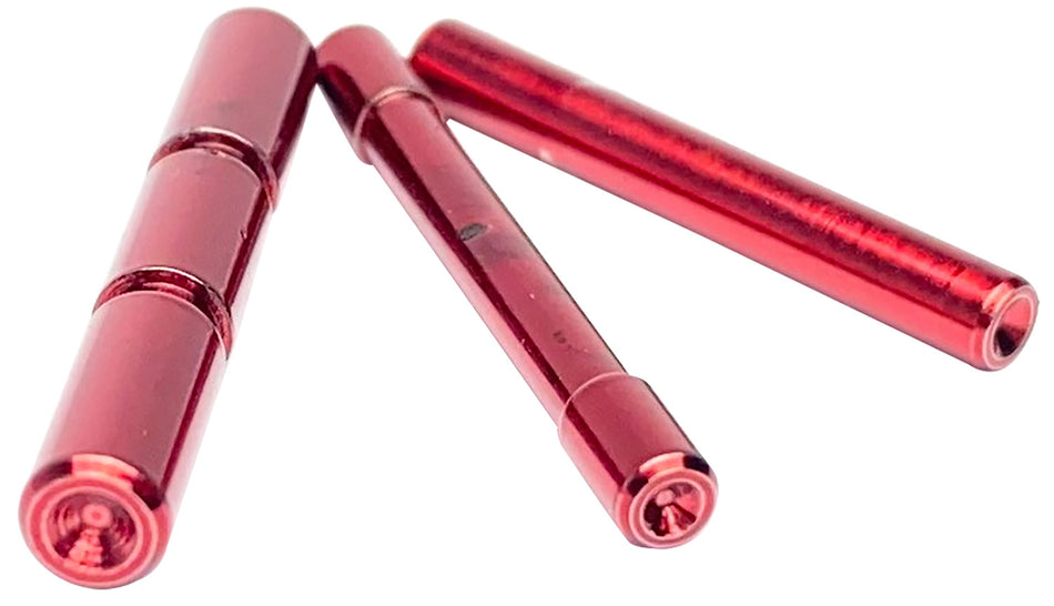 Cross Armory 3 Pin Set Dimpled Compatible with Glock Gen1-3, Red Steel