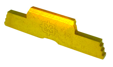 Cross Armory Extended Slide Lock Compatible with Glock Gen1-5 and P80, Gold Finish