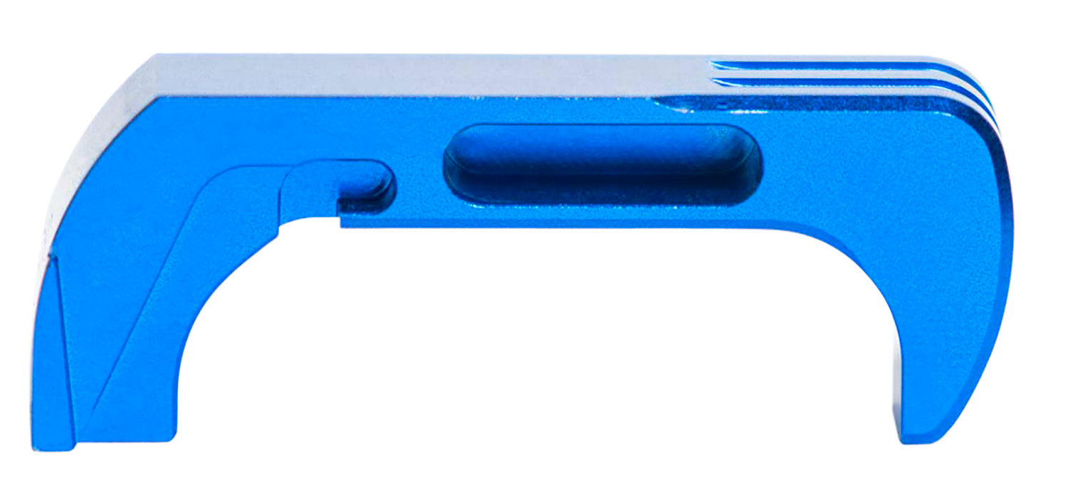 Cross Armory Extended Magazine Catch for Glock Gen4-5, Blue Anodized Aluminum