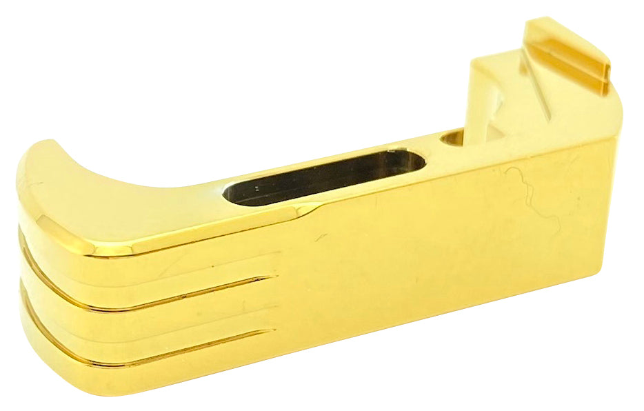 Cross Armory Extended Magazine Catch for Glock Gen4-5, Gold Anodized Aluminum