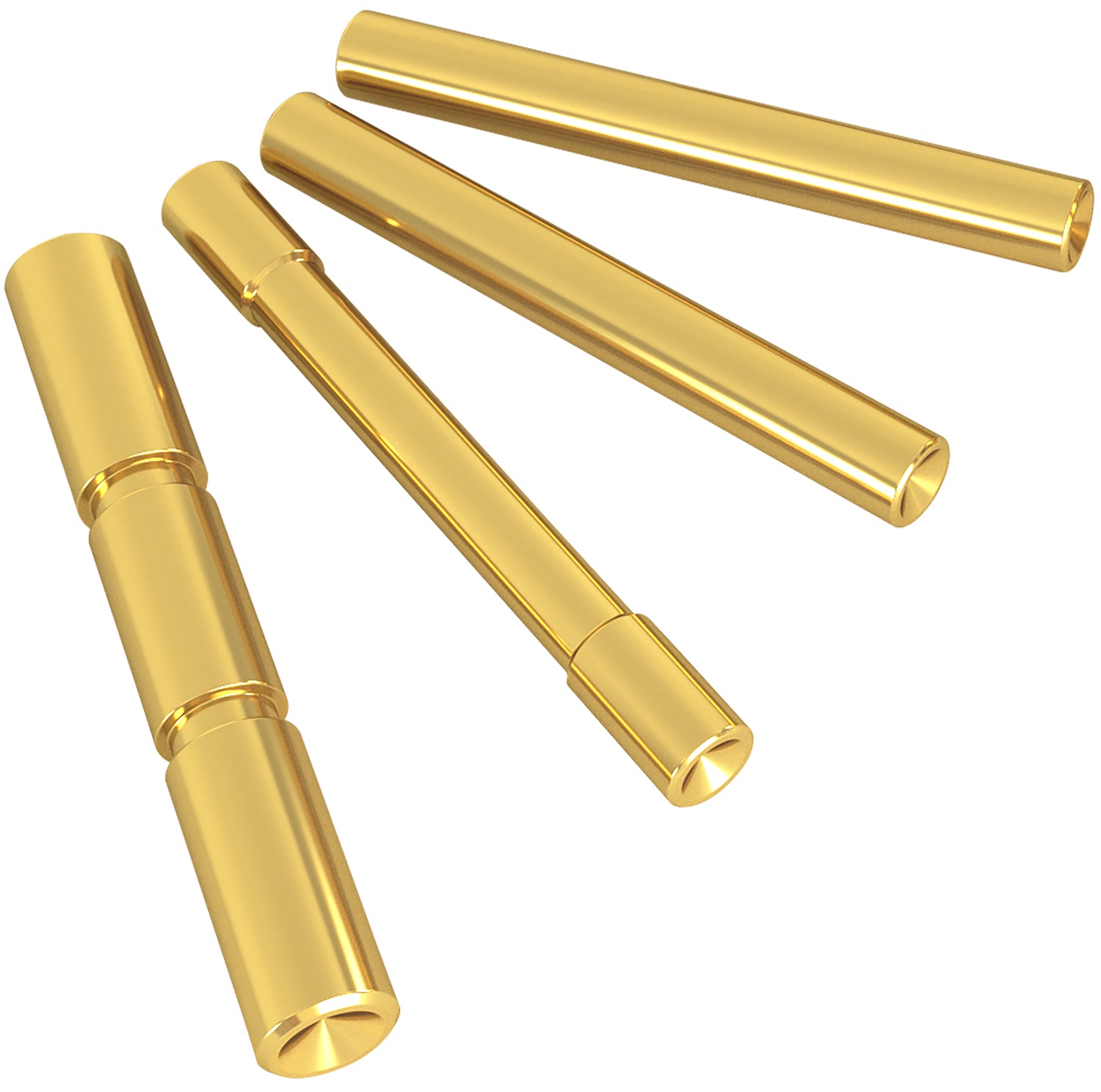 Cross Armory 4 Pin Set Dimpled Compatible with Glock Gen4 – Gold Steel