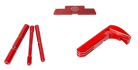 Cross Armory CRG4OKRD Extended 3-Piece Upgrade Kit Glock Gen4 Red Anodized