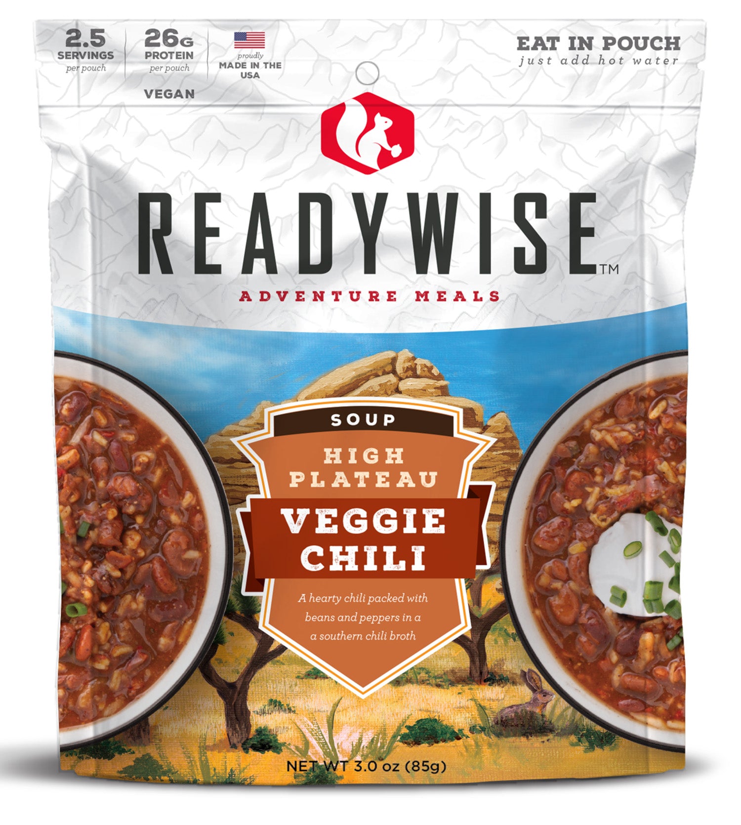 ReadyWise RW05001 Outdoor Chili Mac w/Beef Emergency Food Pouch 6 Per Case