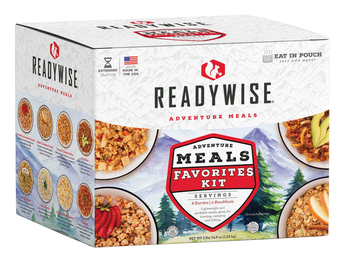 ReadyWise RW05913 Freeze-Dried Outdoor Meal Kit 9 Servings Entrees and Breakfasts