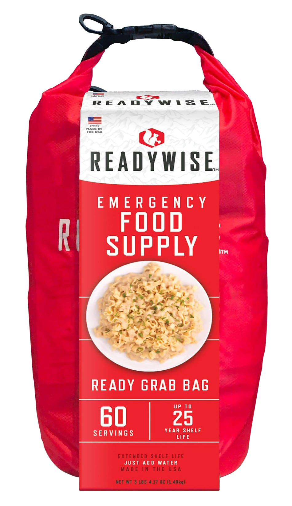 ReadyWise 7 Day Emergency Grab Bag 60-Serving Freeze-Dried Food Supply