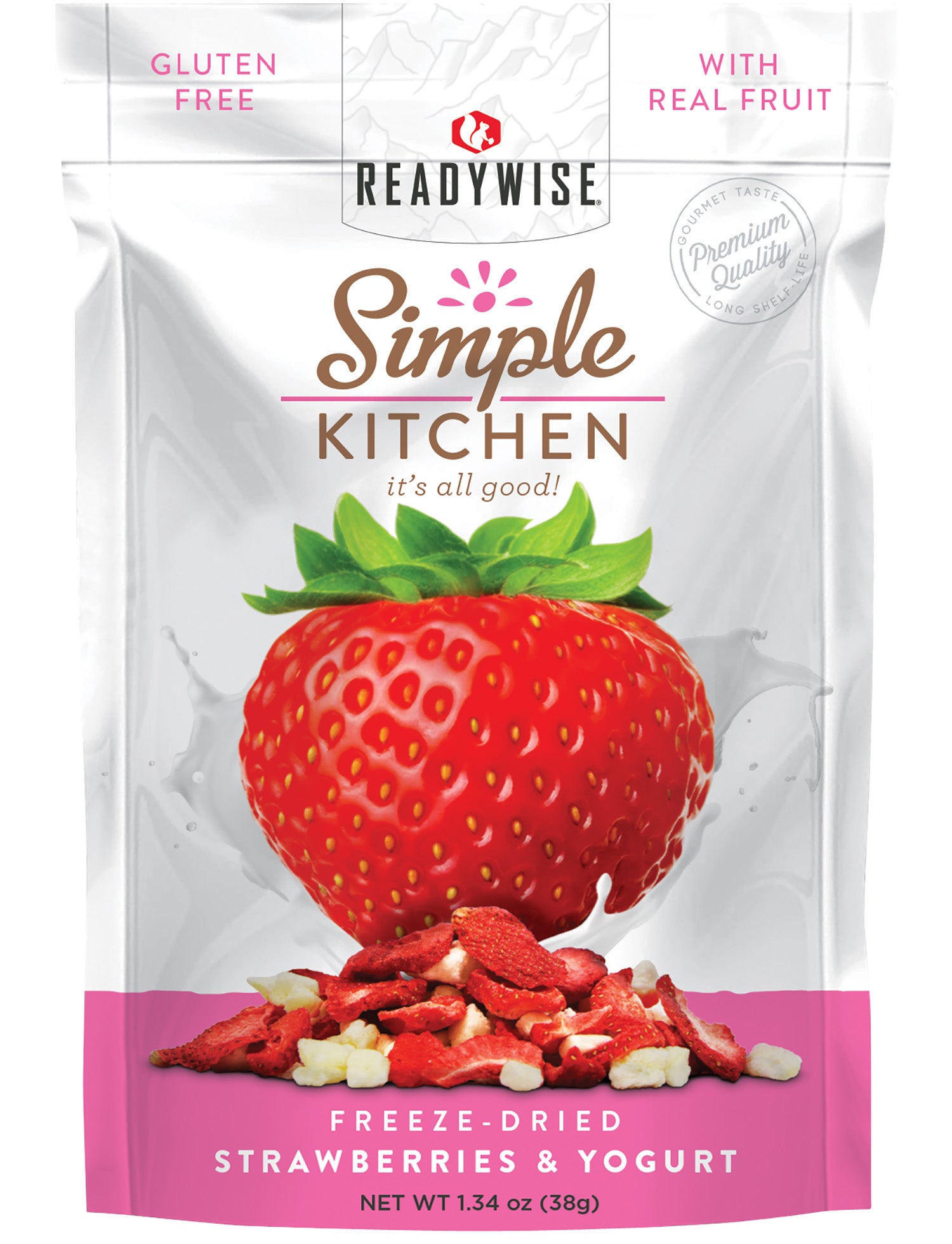 Simple Kitchen SK05913 Freeze Dried Strawberry Yogurt Tart 1 Serving Pouch Case of 6